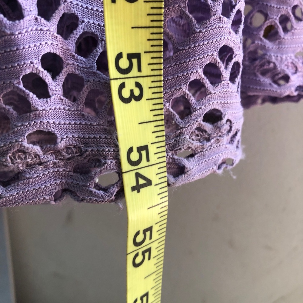 Ashley Stewart 34/36 Lavender Lace Maxi Dress with Flutter Sleeves - Picture 5 of 8